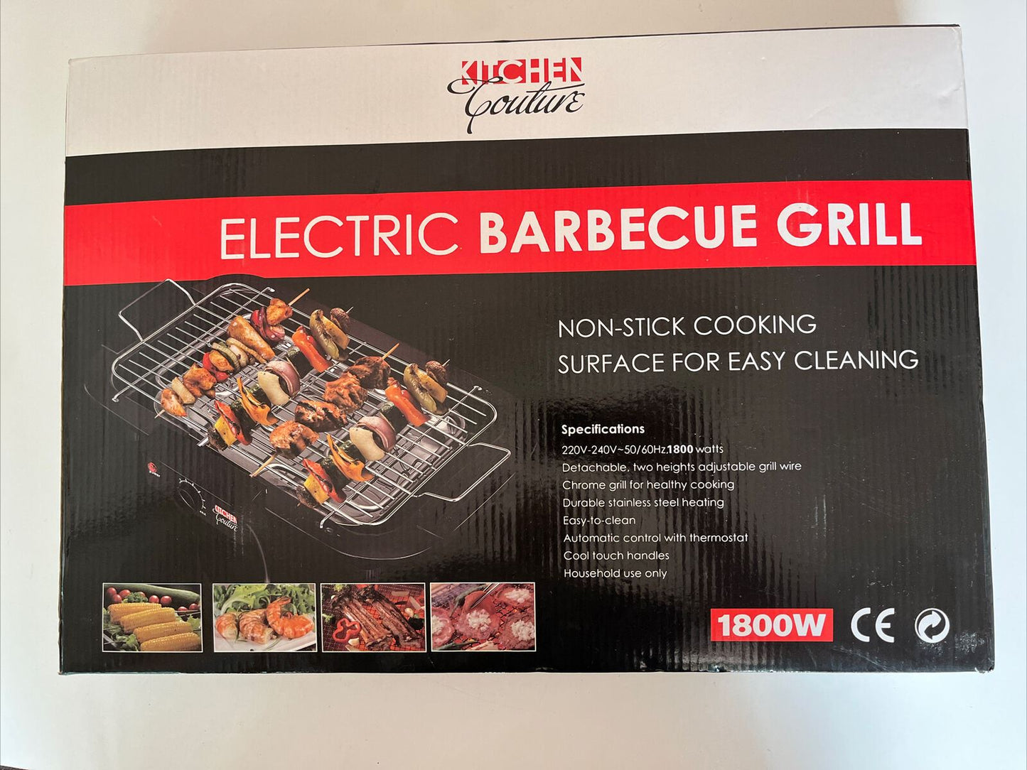 Kitchen Couture  Electric Barbecue Teppanyaki Grill Non-stick Yakitori