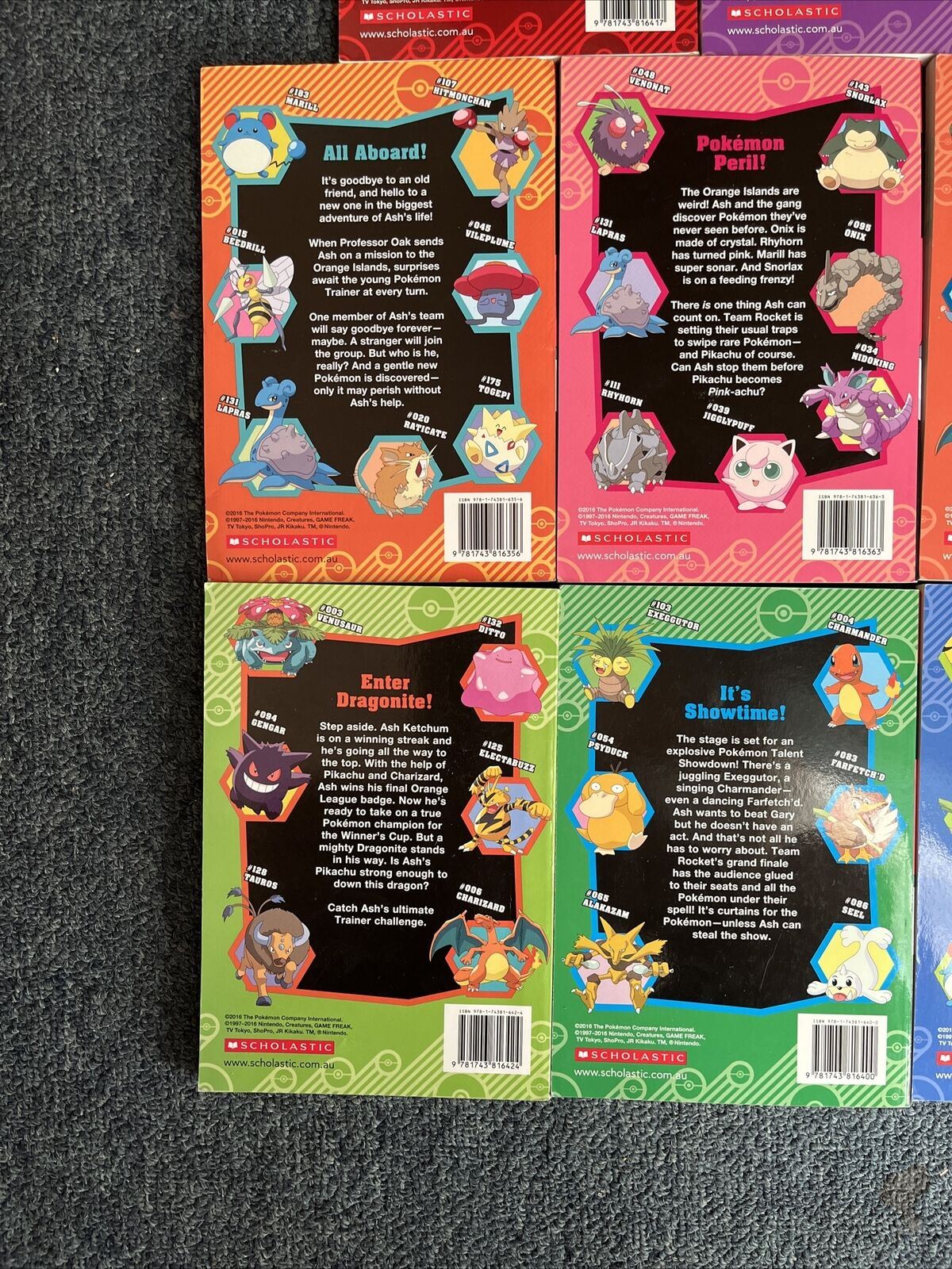 8x Pokemon Bulk Lot Scholastic Books