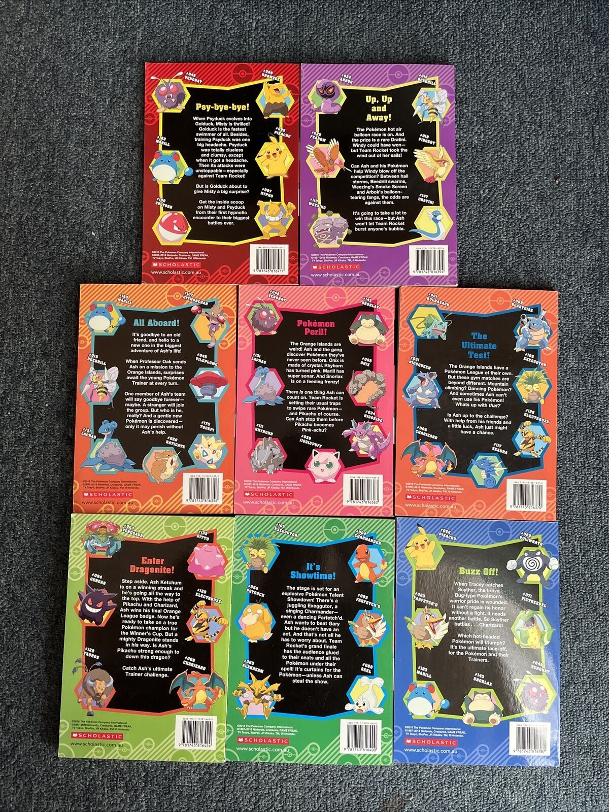8x Pokemon Bulk Lot Scholastic Books