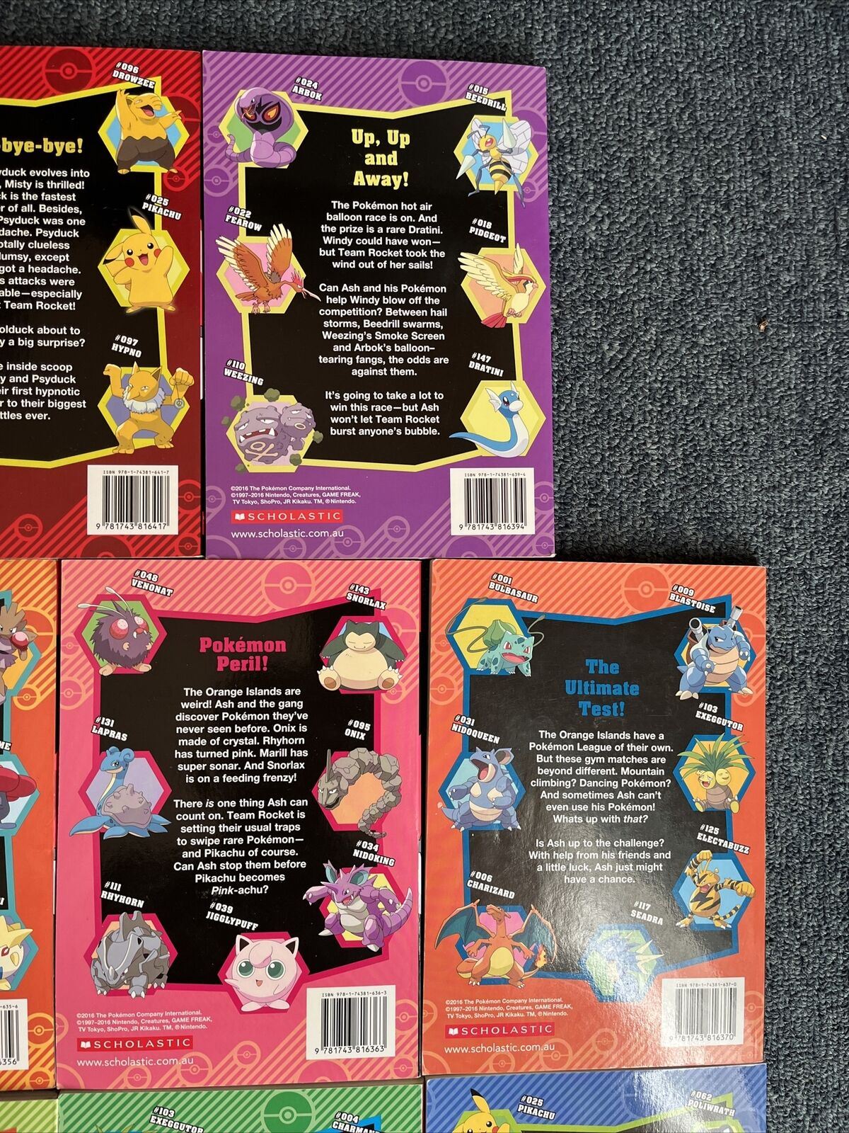 8x Pokemon Bulk Lot Scholastic Books