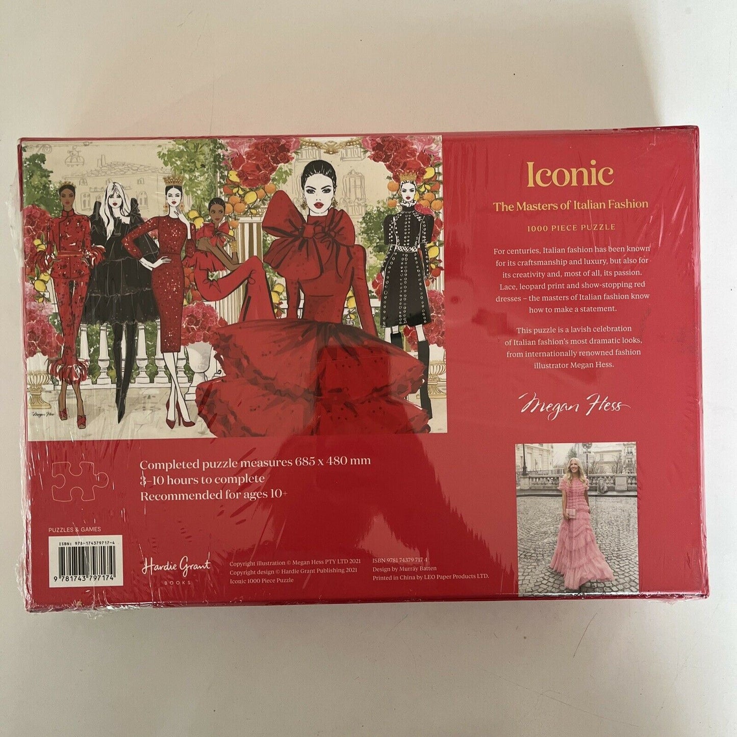 NEW Iconic : The Masters of Italian Fashion By Megan Hess 1000 Jigsaw Puzzle