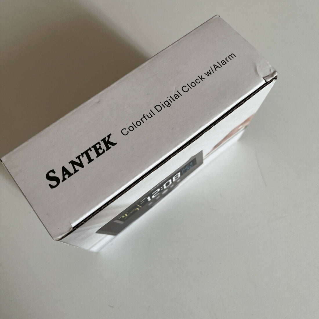 Santek Colourful Digital Clock with Alarm & Temperature – Retro Unit