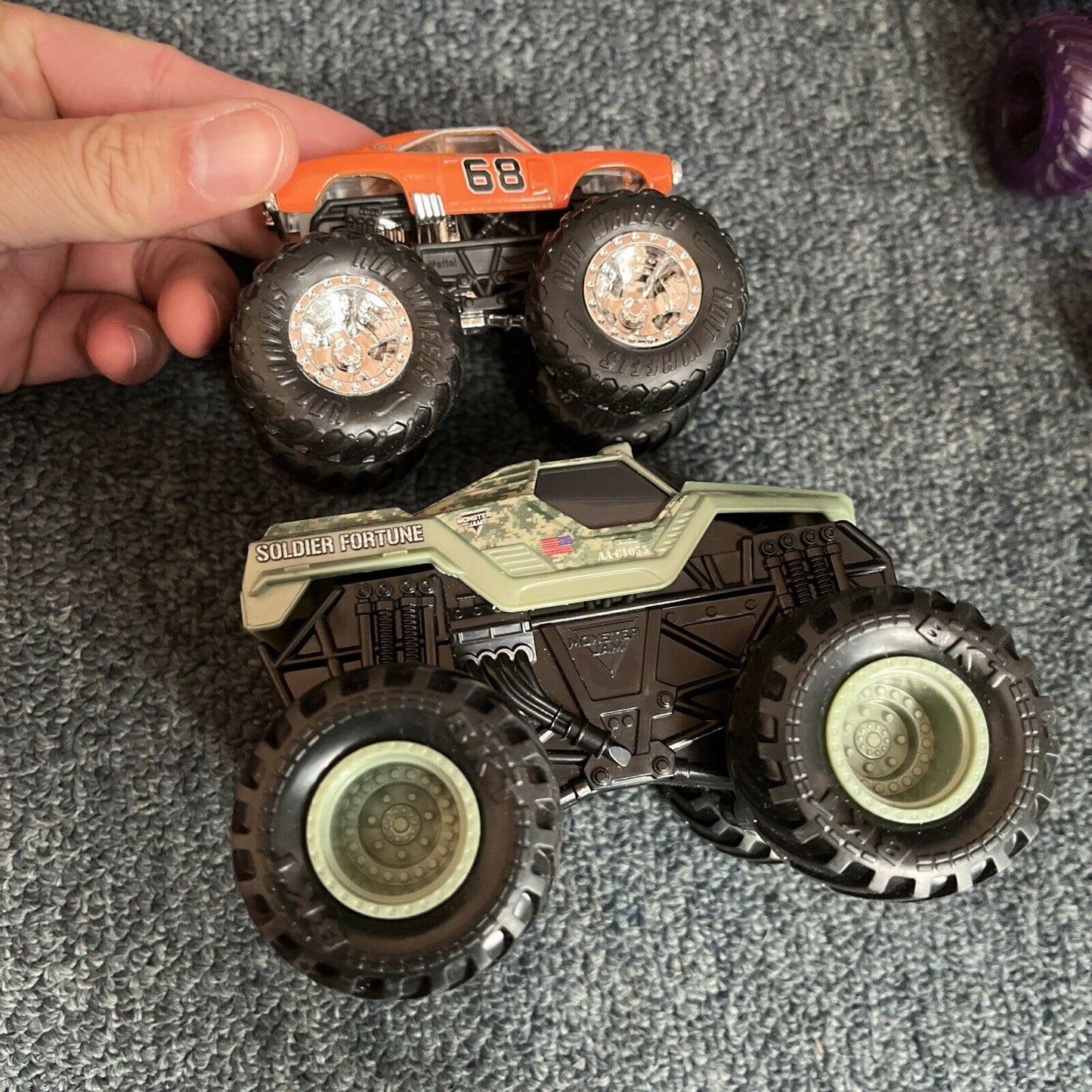 10x lot Assorted Diecast Hot Wheels Mattel Monster Jam Monster Truck