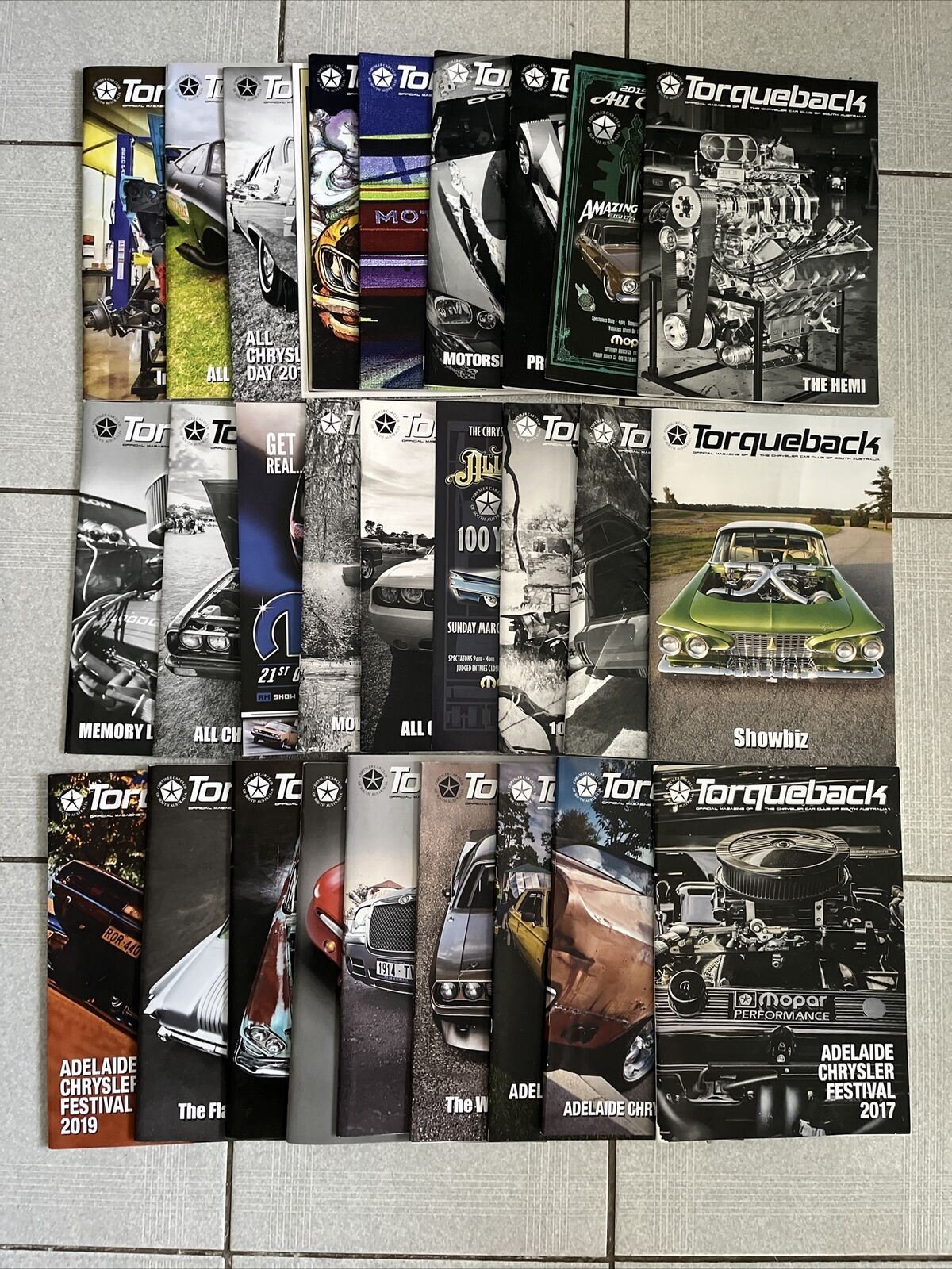 24x Bulk Lot Torqueback Official Chrysler Car Magazine SA