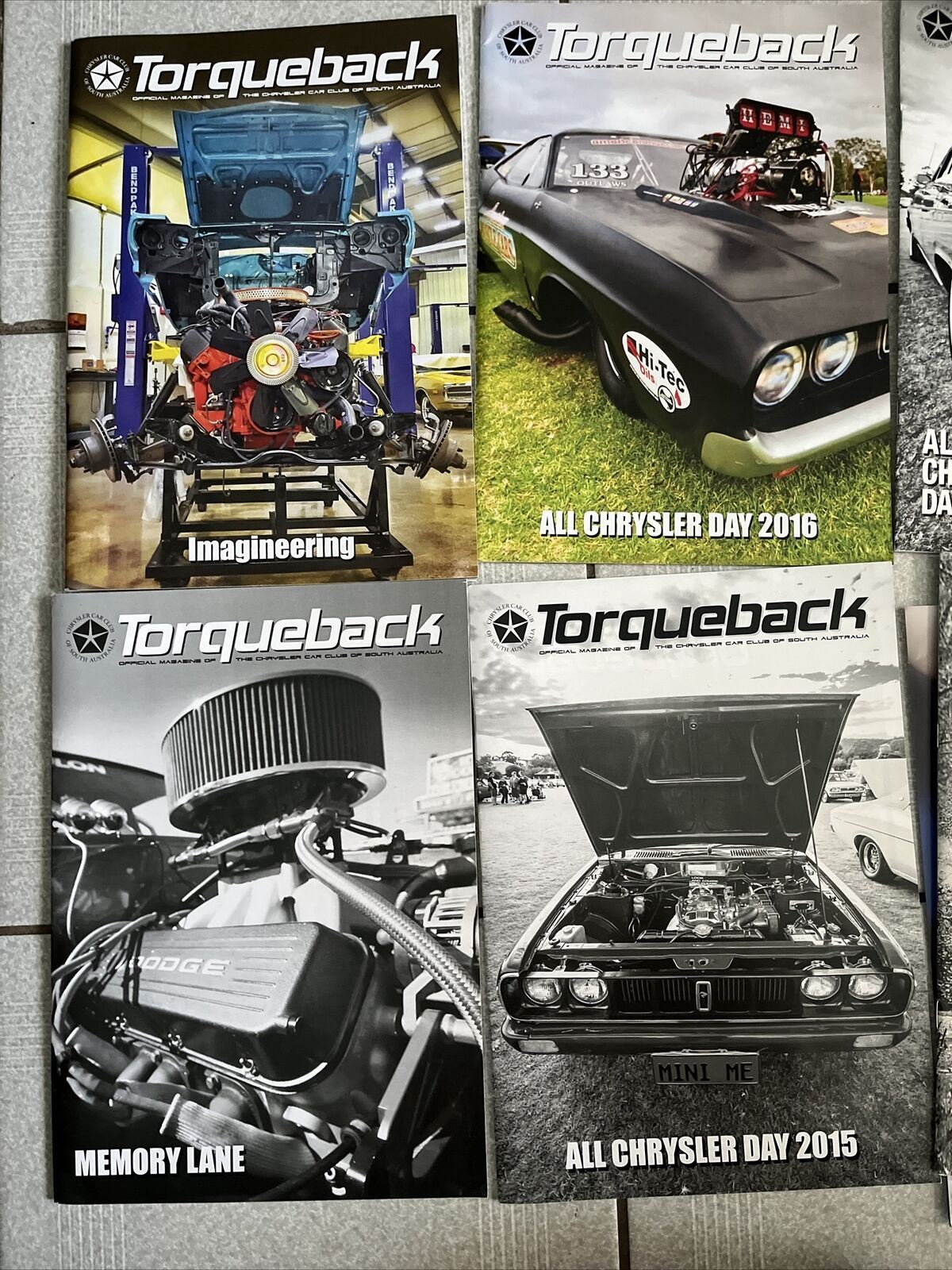 24x Bulk Lot Torqueback Official Chrysler Car Magazine SA