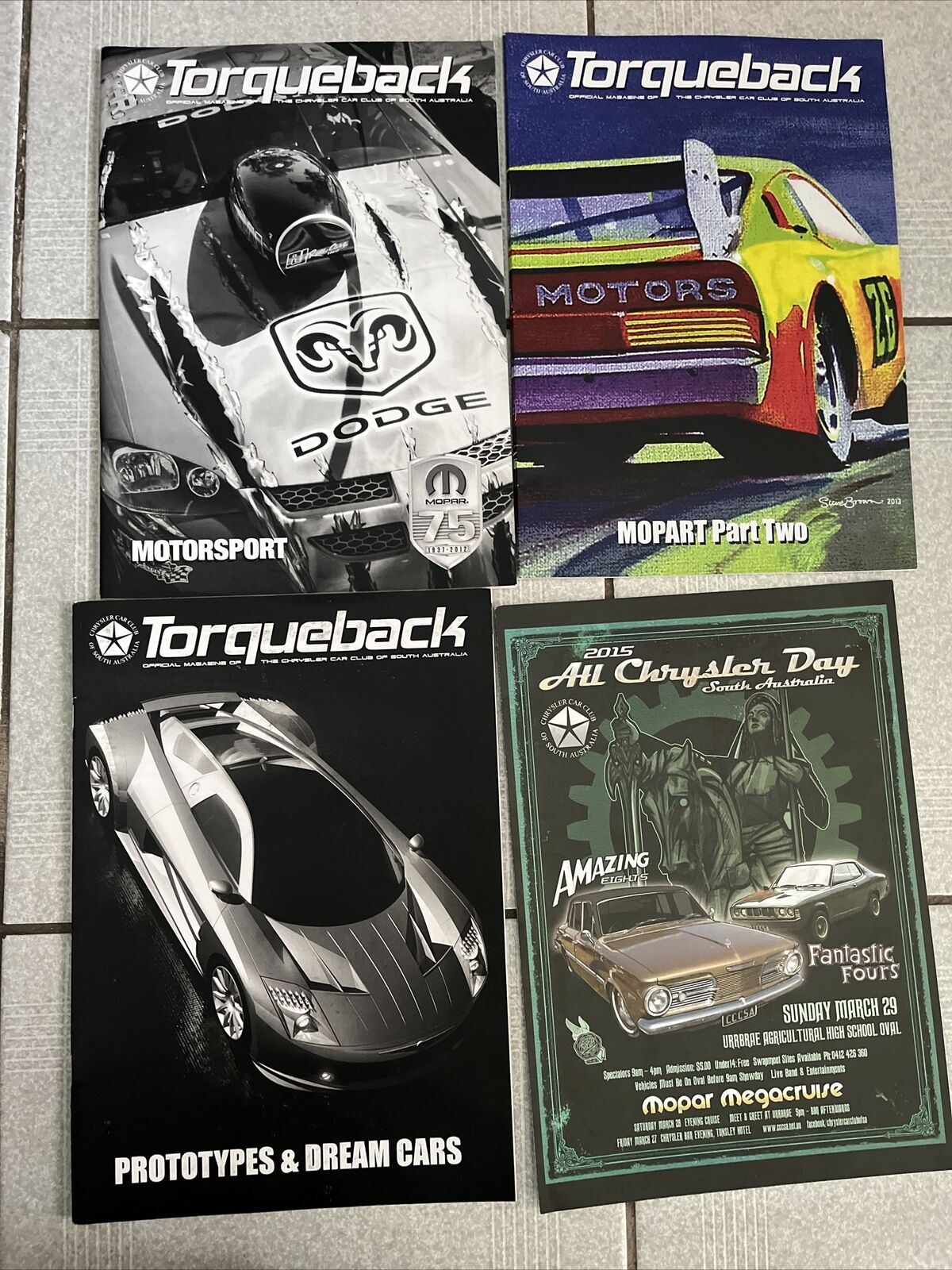 24x Bulk Lot Torqueback Official Chrysler Car Magazine SA