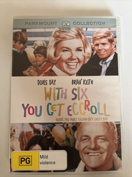 With Six You Get Eggroll (DVD, 1968) Doris Day, Brian Keith, Pat Carroll Region4