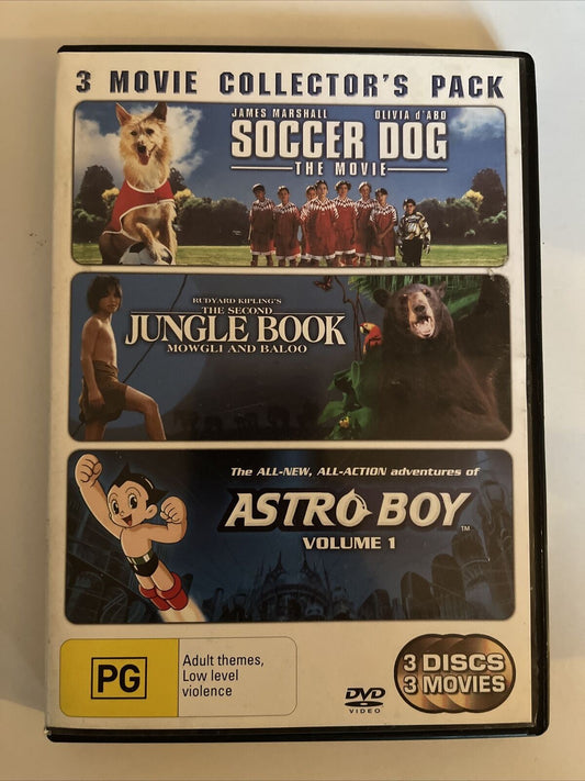 Soccer Dog - The Movie / The Jungle Book - Mowgli's Story / Astro Boy (DVD)