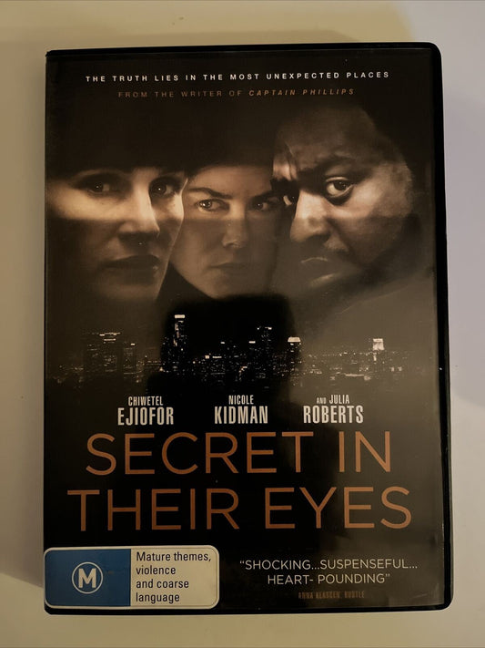 Secret In Their Eyes (DVD, 2015) Chiwetel Ejiofor, Nicole Kidman, Julia Roberts