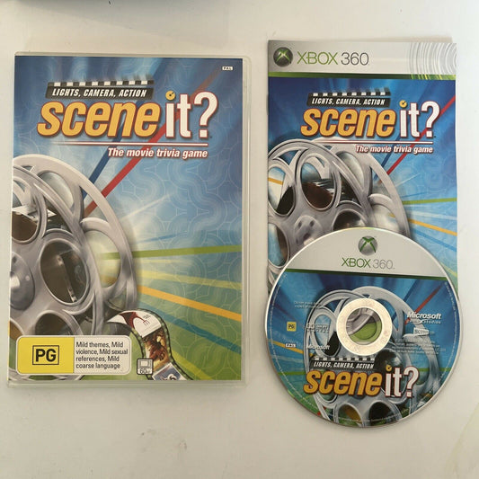 Scene It? Light, Camera, Action - Microsoft XBOX 360 Game PAL with Manual