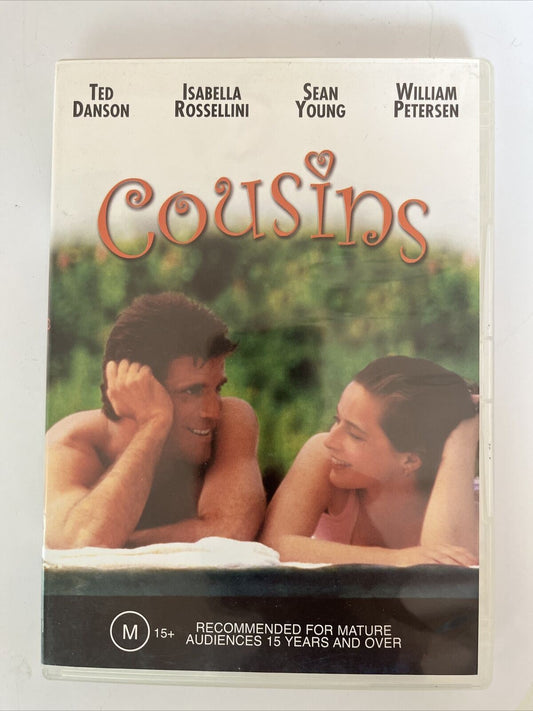 Cousins (DVD, 1989) Ted Danson, Sean Young, Isabella Rossellini. Region 4