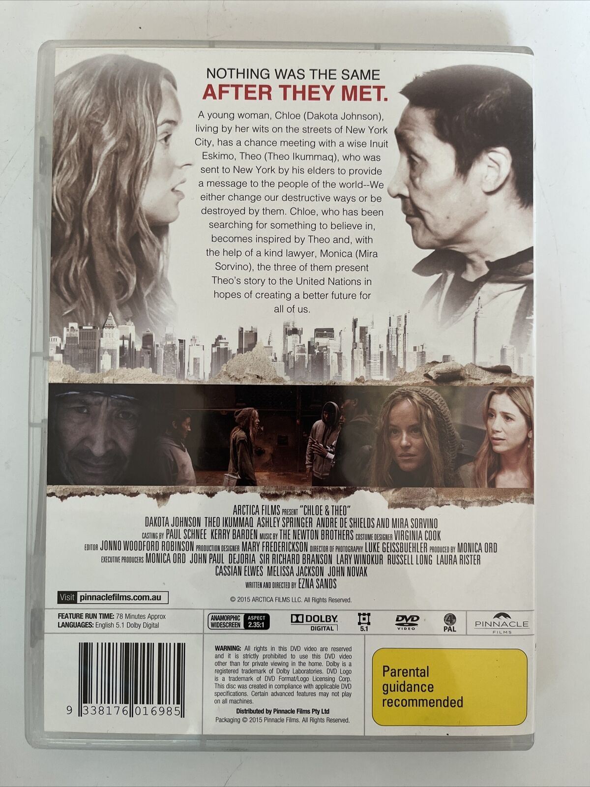 Chloe & Theo (DVD, 2015) Dakota Johnson, Mira Sorvino. Region 4