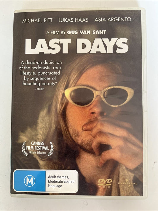 Last Days (DVD, 2005) Michael Pitt, Lukas Haas, Asia Argento. Region 4