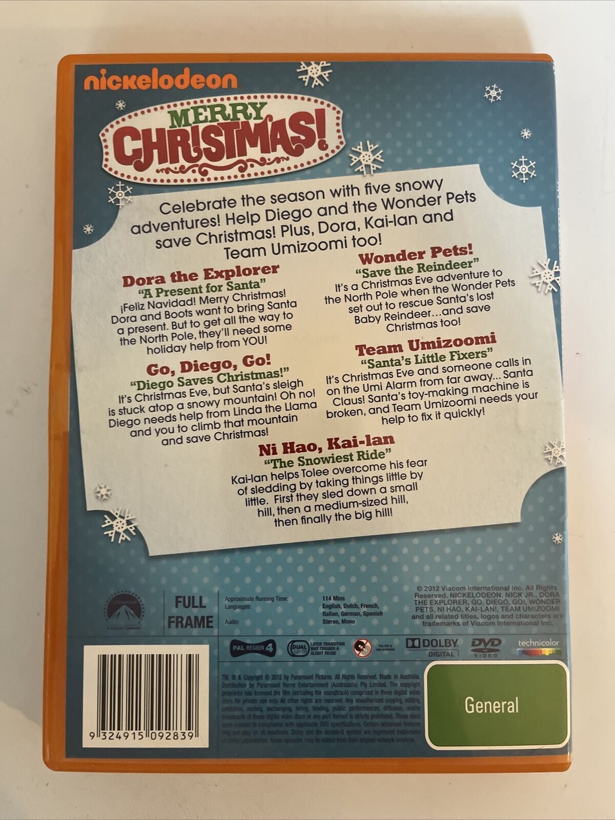 Nickelodeon Favorites - Merry Christmas! (DVD, 2012)