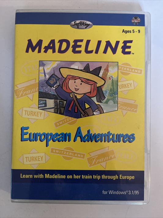 Madeline European Adventures - PC Windows Game. Learn French Spanish Eng Vocab