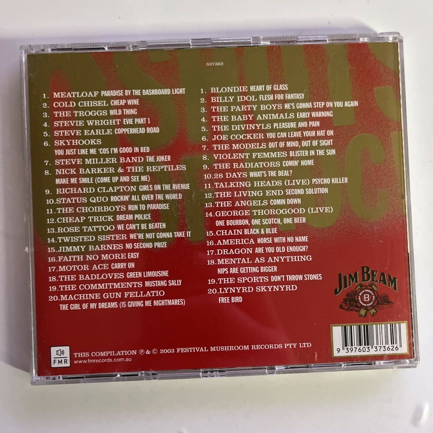 Jim Beam - 40 Shots Of Rock (CD, 2-Disc Set, 2003) Album