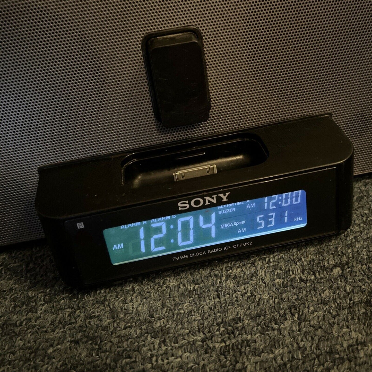 Sony Dream ICF-C1iPMK2 Audio Dock Stereo Machine FM/AM Alarm Clock Radio iPod