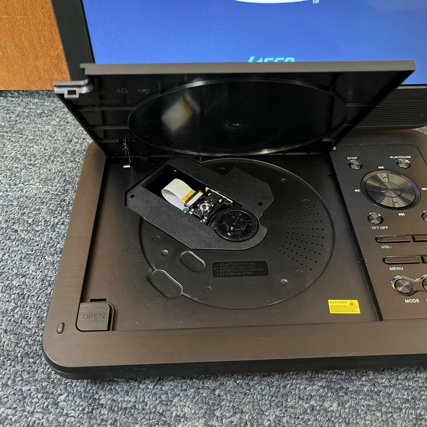Laser 10 inch Portable DVD Player, Black - DVD-PT-10C