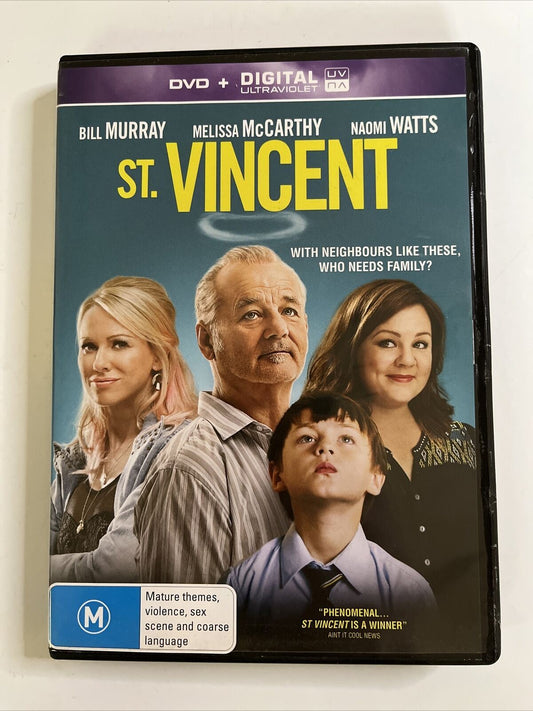 St. Vincent (DVD, 2014) Bill Murray, Melissa McCarthy, Naomi Watts. Region 4