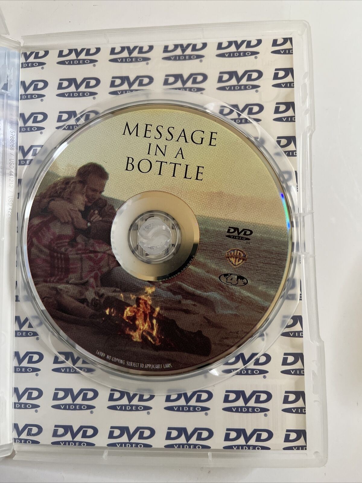 Message In A Bottle (DVD, 1999) Kevin Costner, Robin Wright Penn. Region 4