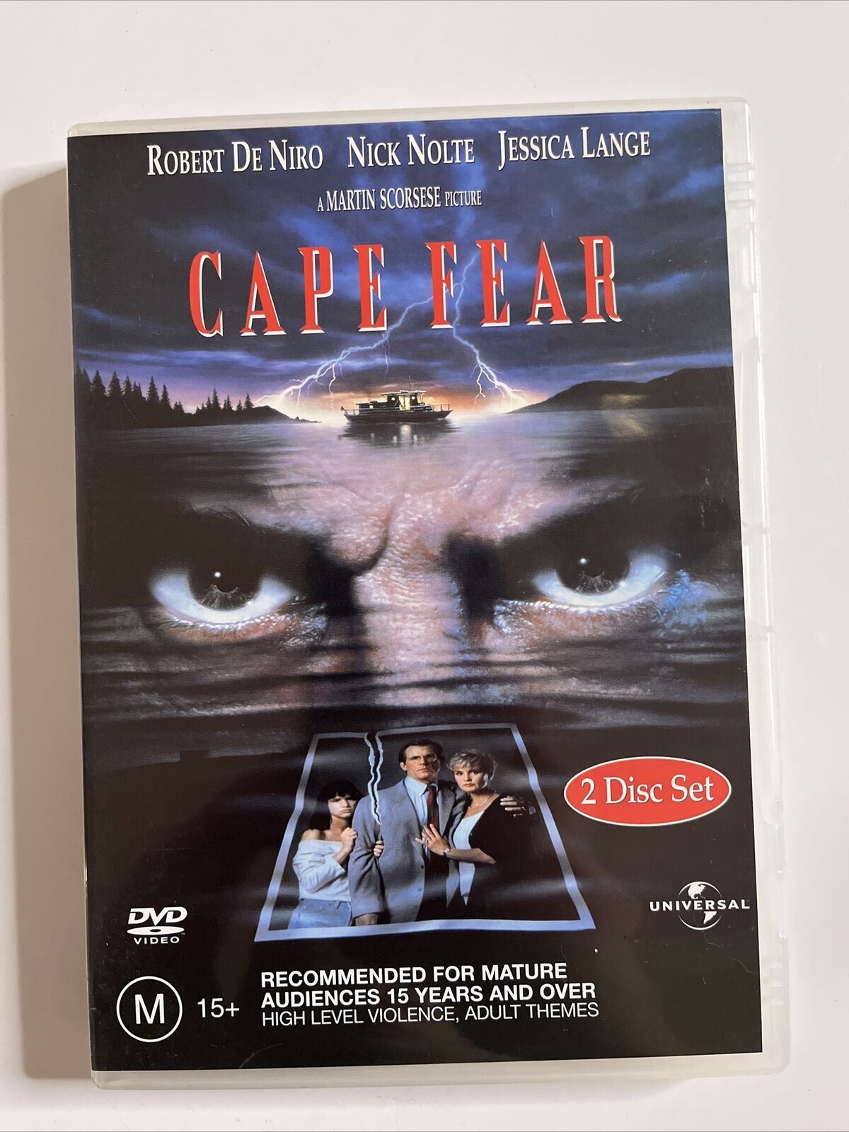 Cape Fear (DVD, 1991) Robert De Niro, Nick Nolte, Jessica Lange. NEW R ...