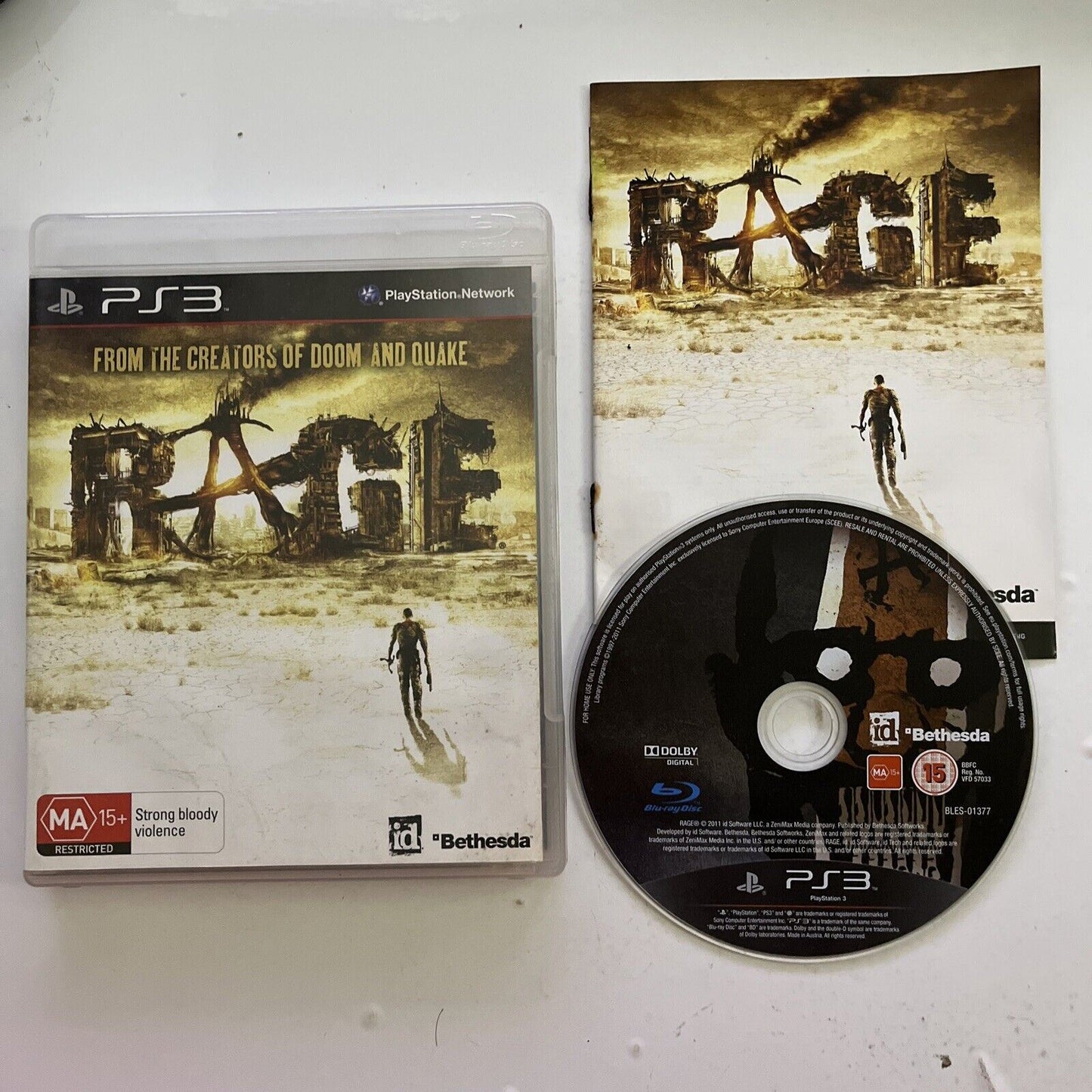 RAGE - Sony Playstation 3 PS3 Game