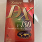 NEW  2x SONY VHS Super DX E-180 Tape Blank  3 Hour