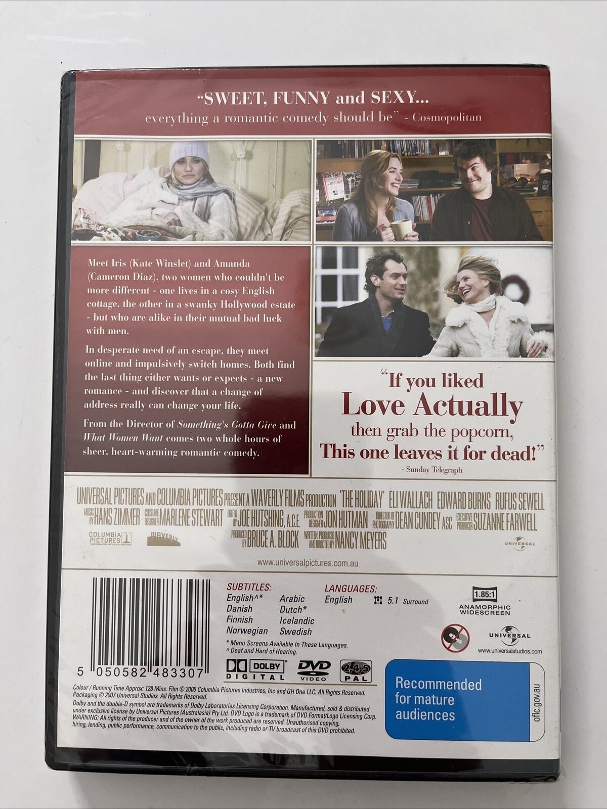 *New Sealed* The Holiday (DVD, 2006) Kate Winslet, Cameron Diaz, Jack Black