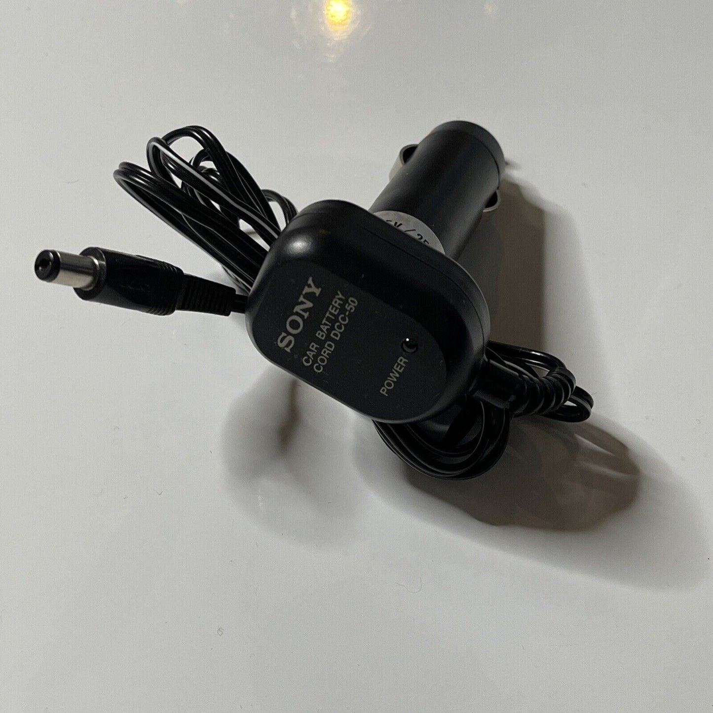 Genuine Sony Car Battery Cord DCC-50 Cig Charger Power Supply For Sony Discman