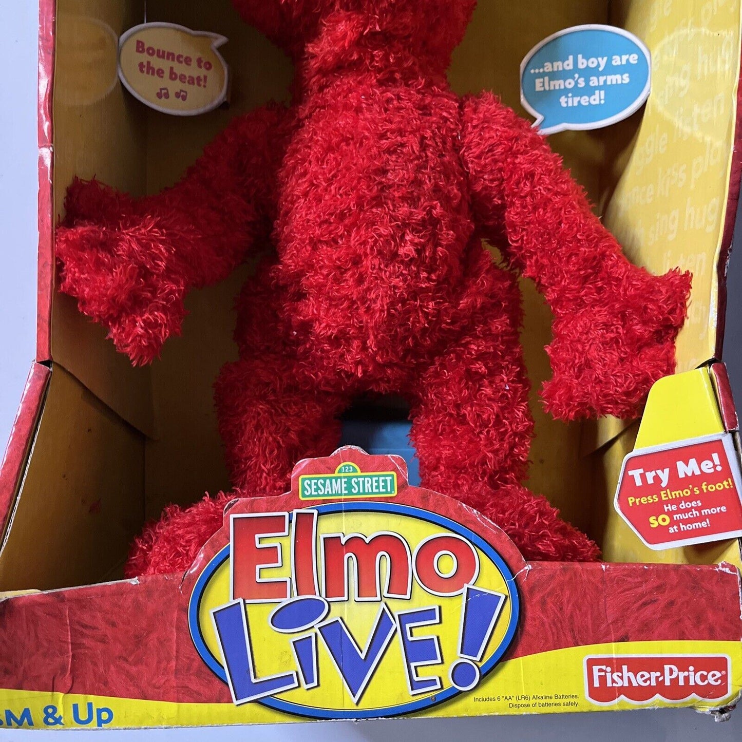 Sesame Street Elmo Live! Doll Plush Figure 2008