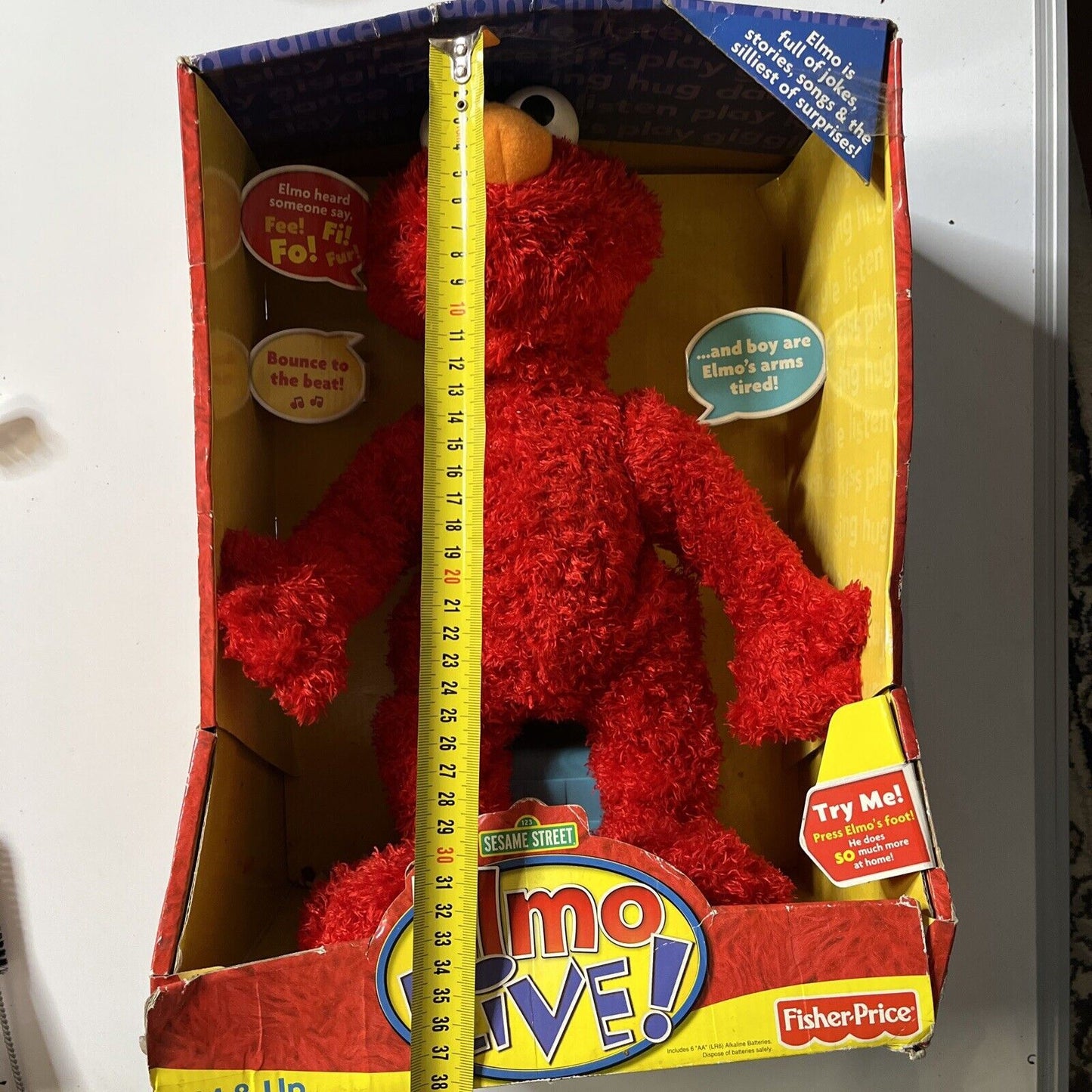 Sesame Street Elmo Live! Doll Plush Figure 2008