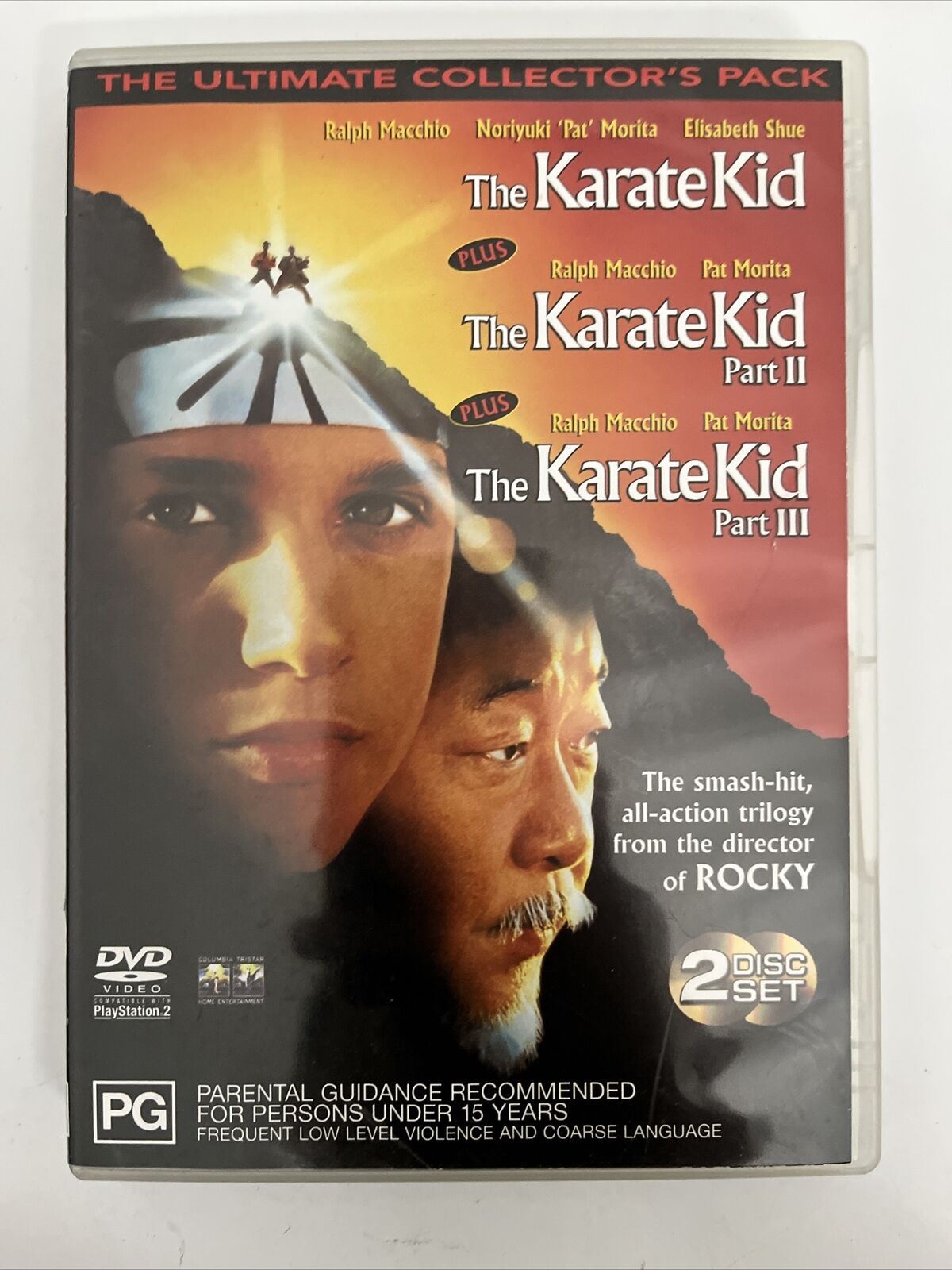 Karate Kid 1,2,3 (DVD) Ralph Macchio, Noriyuki 'Pat' Morita. Region 4