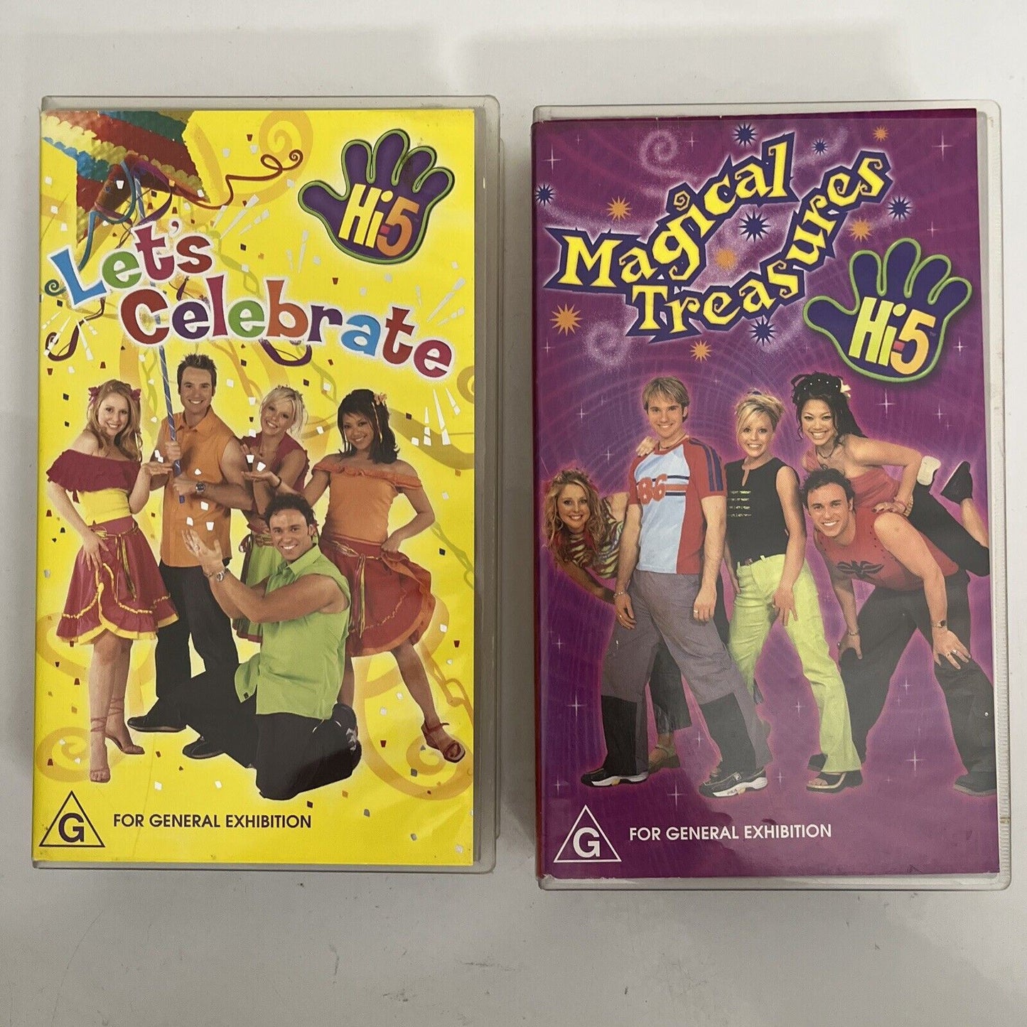 HI-5 Let's Celebrate + Magical Treasures VHS PAL