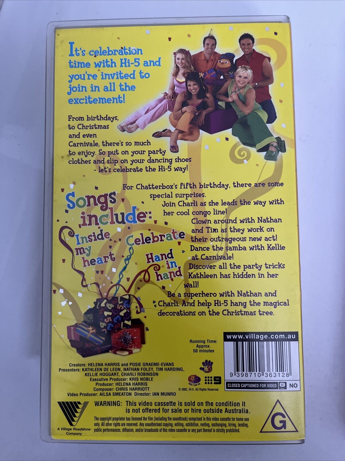 HI-5 Let's Celebrate + Magical Treasures VHS PAL