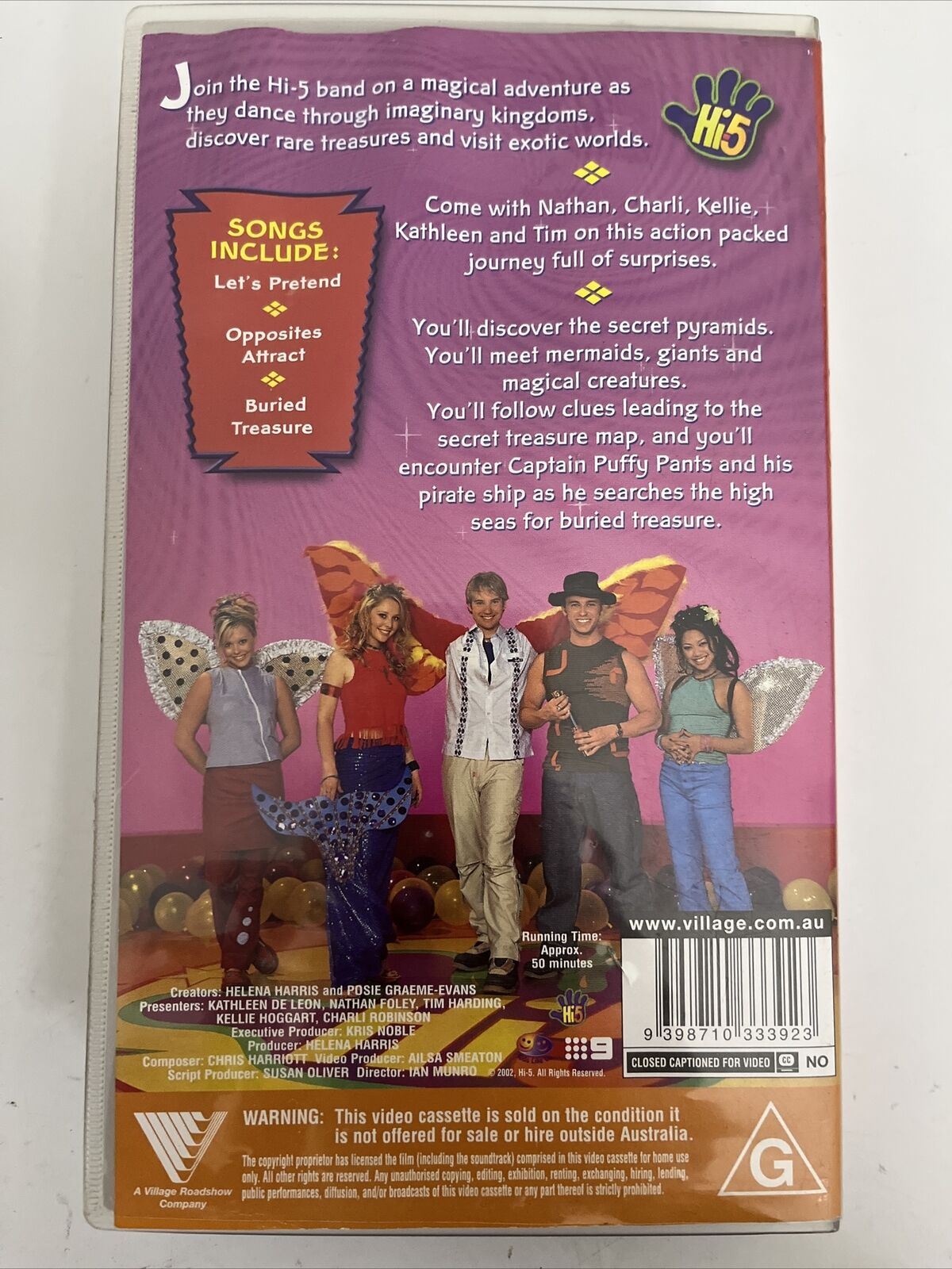 HI-5 Let's Celebrate + Magical Treasures VHS PAL