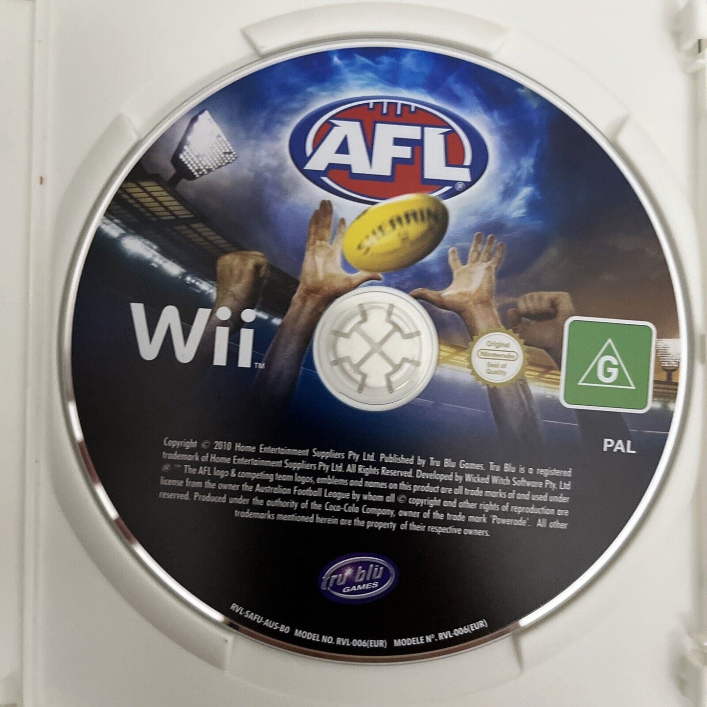 AFL Australian Football League - Nintendo Wii Game PAL with Manual