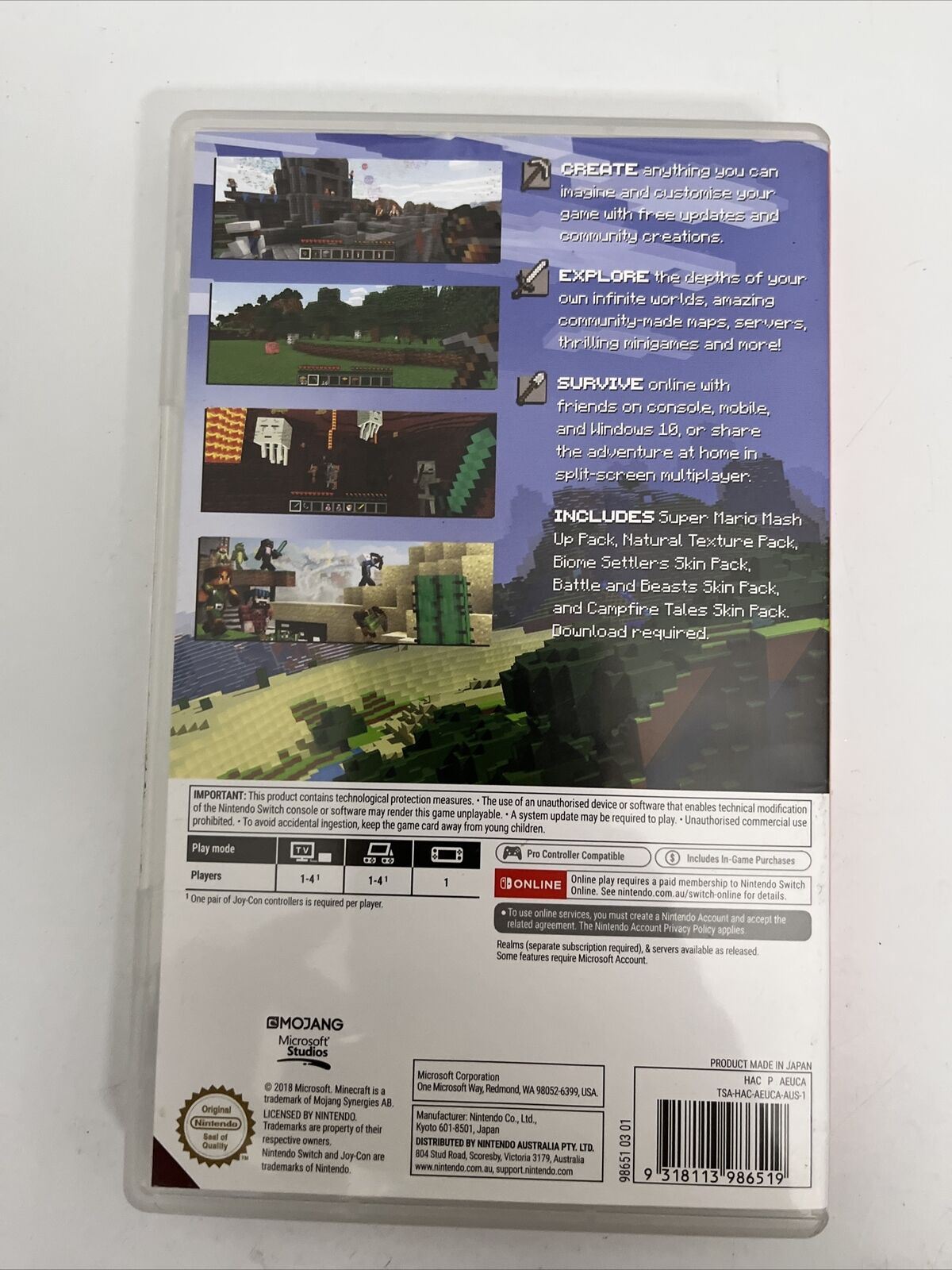 Minecraft - Nintendo Switch (CASE ONLY)