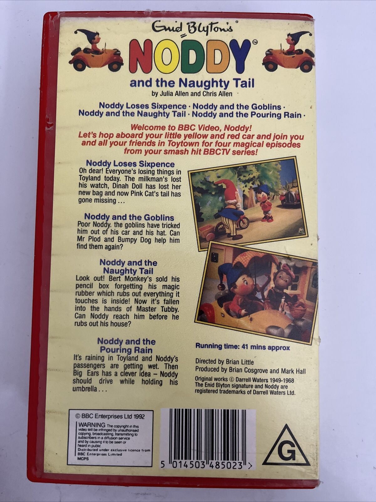 Noddy and the Naughty Tail VHS PAL 1992