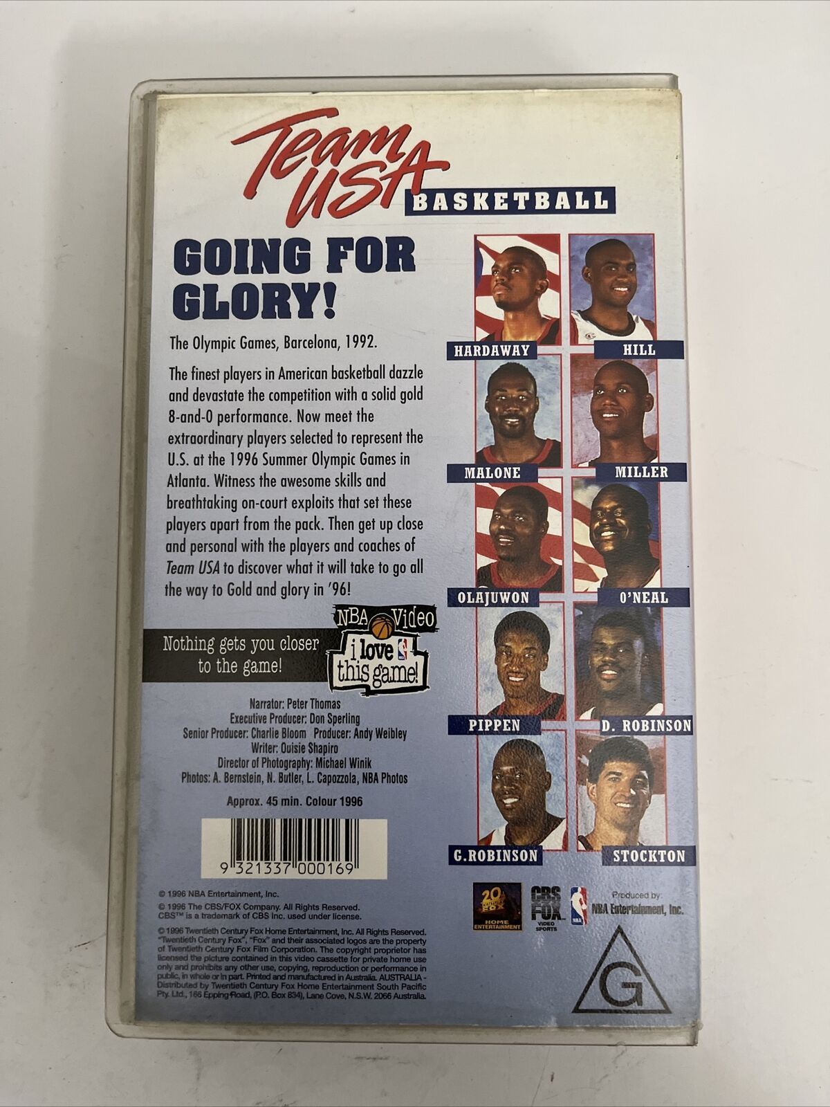 Team USA Basketball VHS 1996 PAL