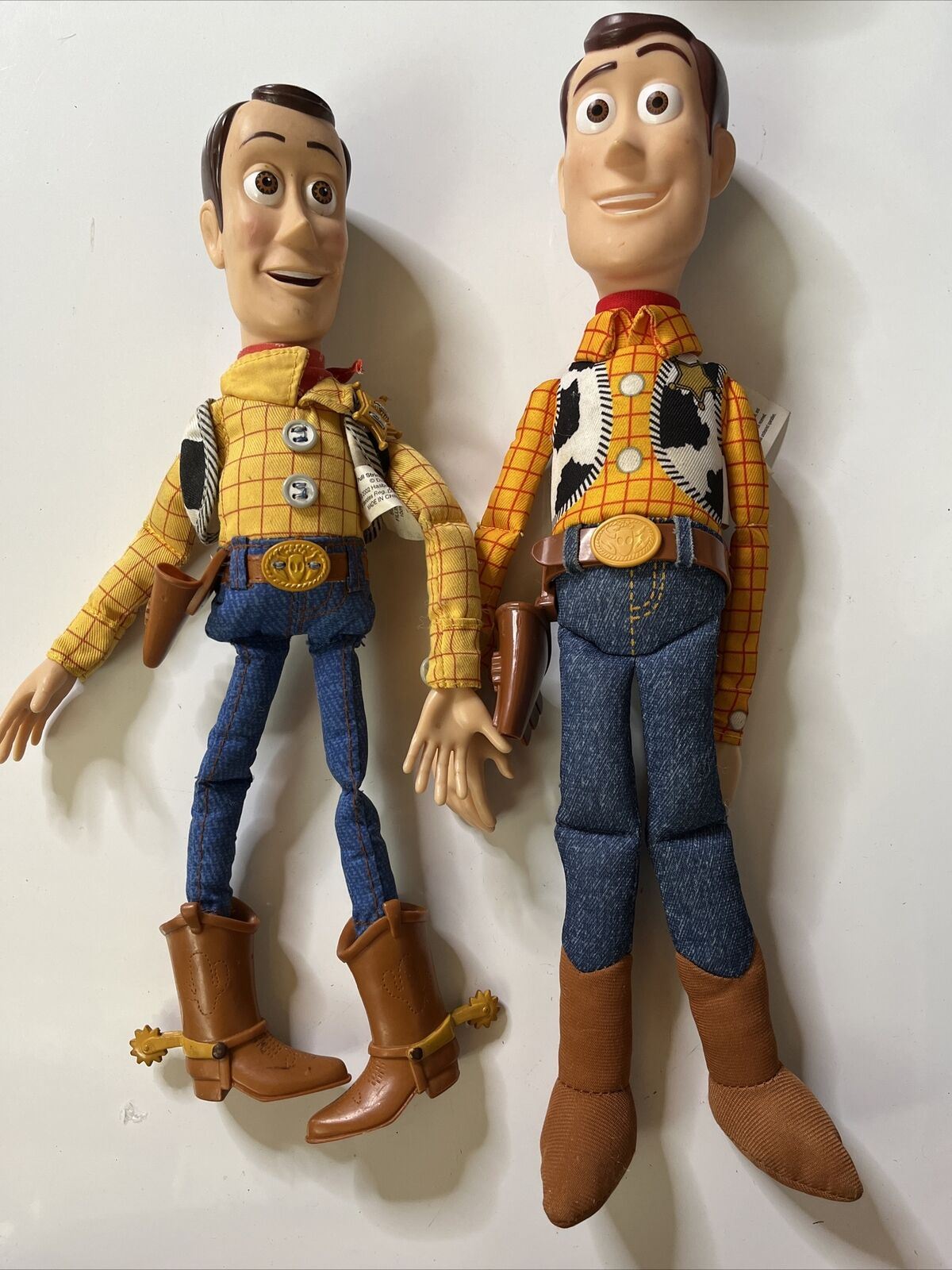 2x Lot Disney Pixar Toy Story Sheriff Woody Talking Figure 39cm 35cm Pullstring