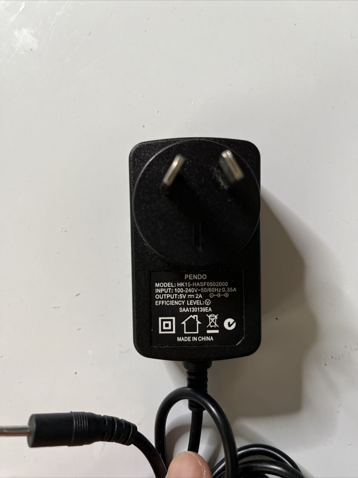 Genuine Pendo HK-15-HASF0502000 Power Supply 5V 2A AC Adapter for Tablet