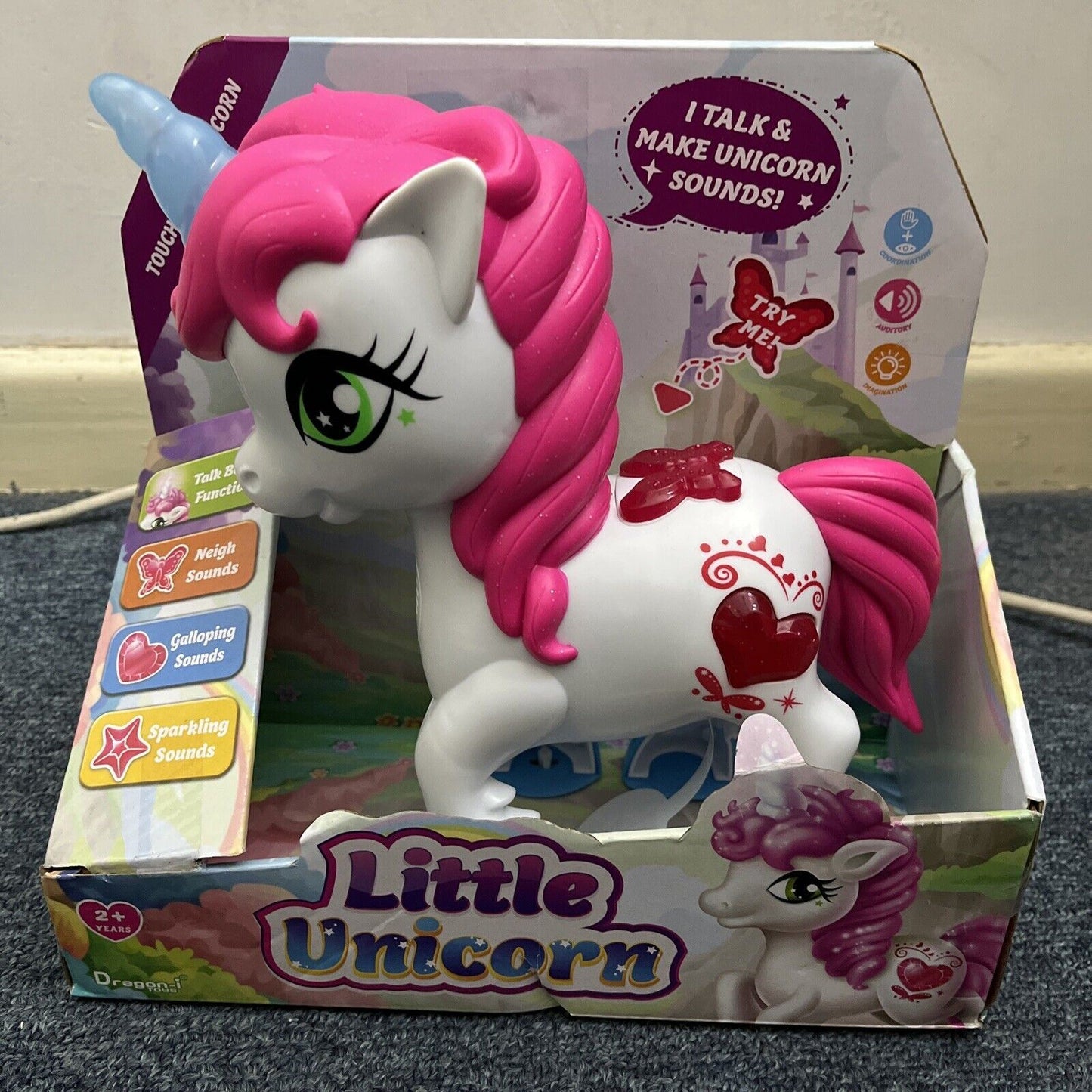 Little Unicorn Talking Figure Touch & Talk Unicorn Sounds Activity Toy