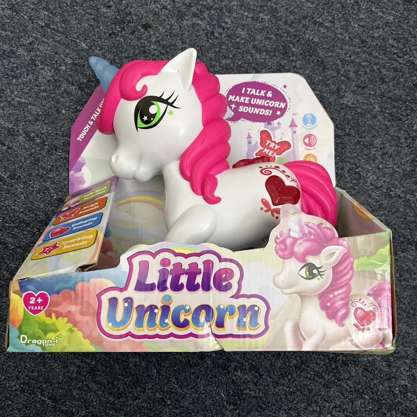 Little Unicorn Talking Figure Touch & Talk Unicorn Sounds Activity Toy