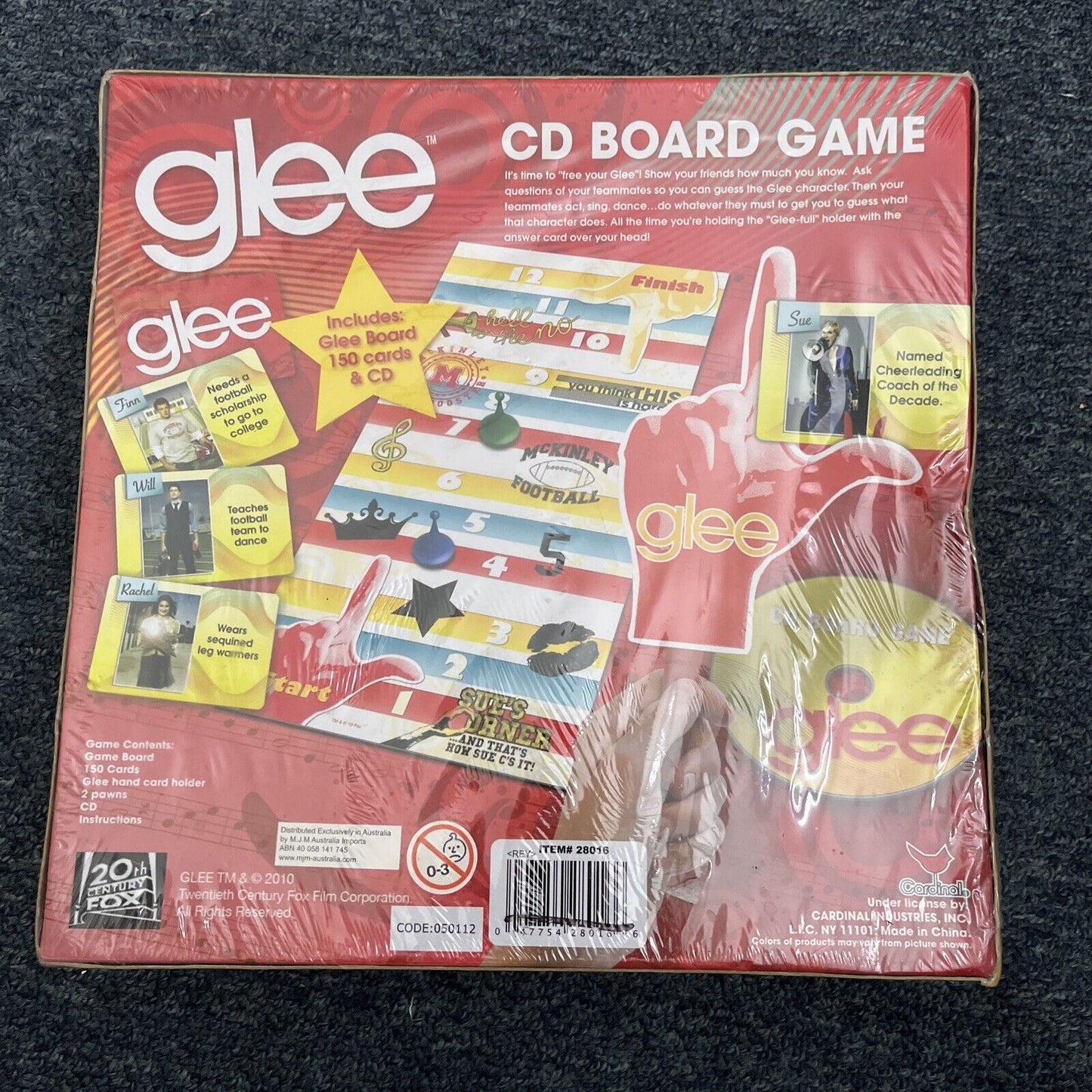 *New Sealed* Glee CD Board Game - Family Music Board Cards CD Timer