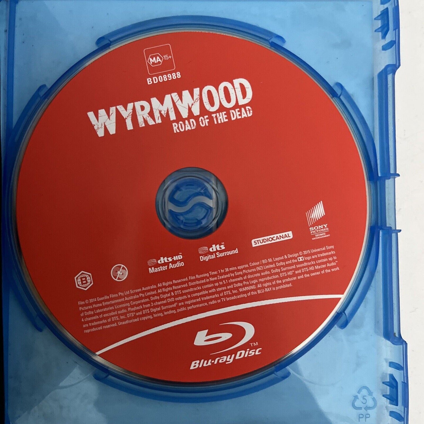 Wyrmwood: Road of the Dead (Blu-ray, 2014) Jay Gallagher. Region B