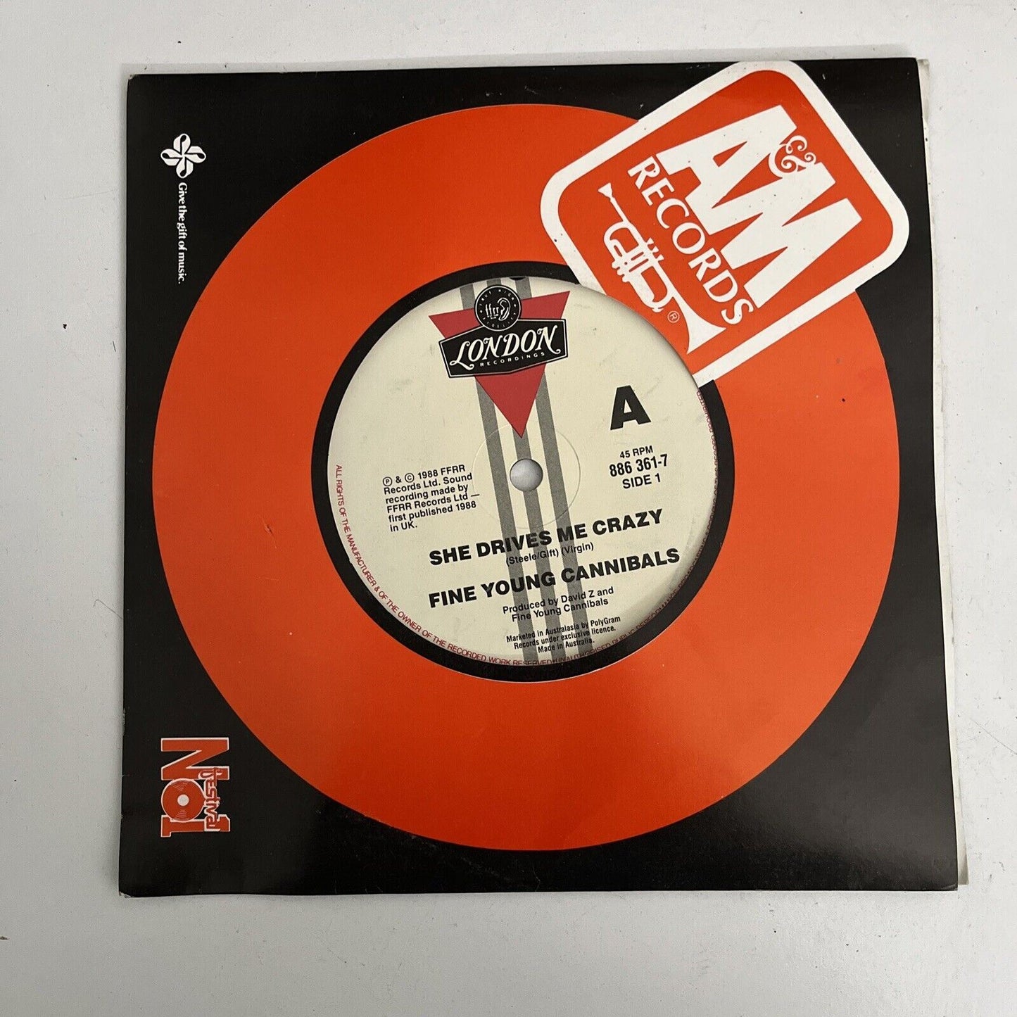 Fine Young Cannibals – She Drives Me Crazy 1988 Vinyl Record Single