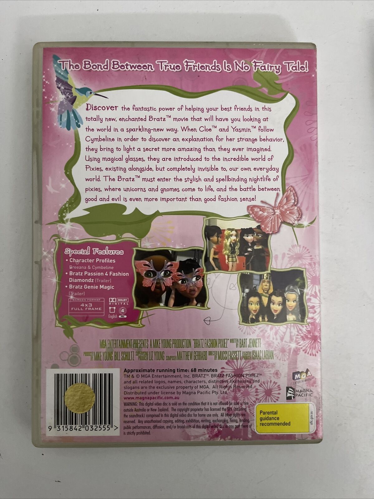 Bratz - Fashion Pixiez + Starrin' & Stylin' (DVD, 2007) Region 4