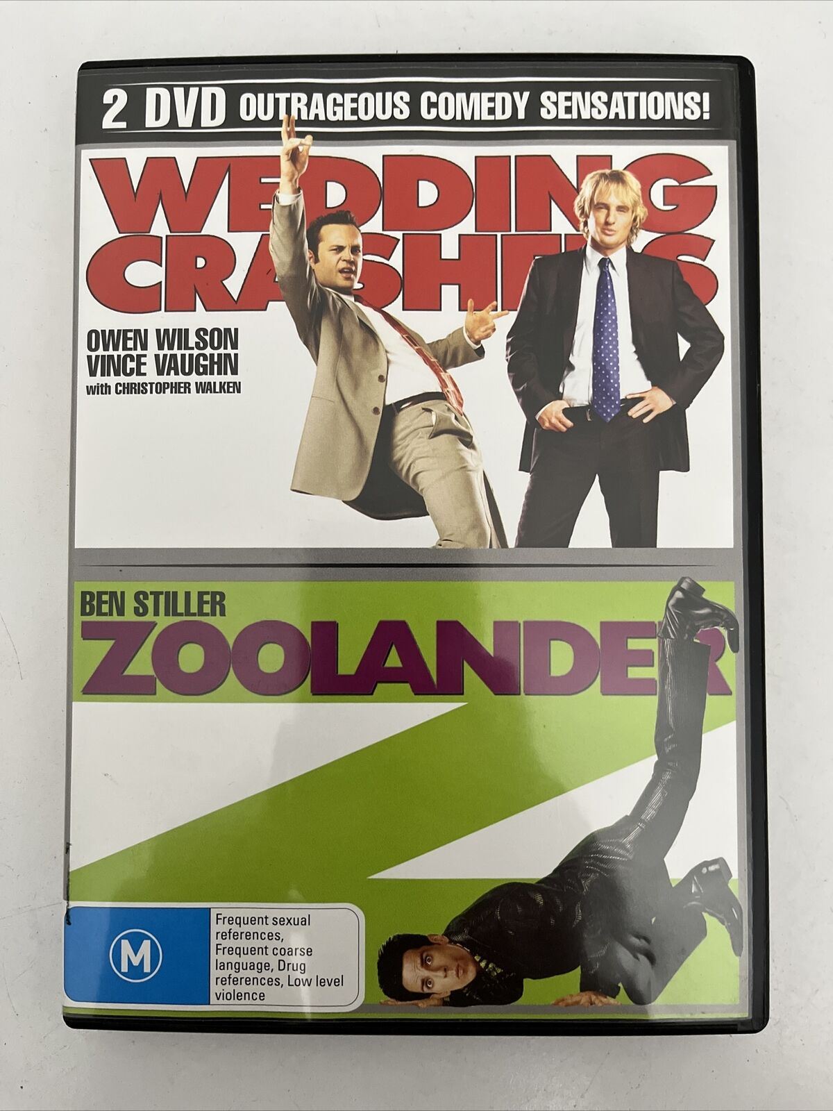 Wedding Crashers / Zoolander (DVD, 2005) Ben Stiller, Owen Wilson. Region 4 NEW