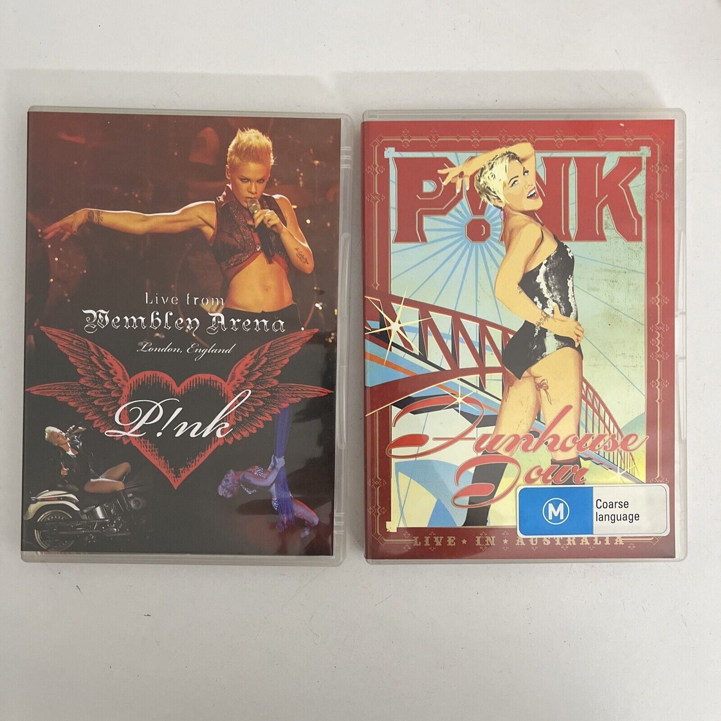 Pink - Live From Wembley Arena + Fun House (DVD, 2-Disc Set) All Regions NEW