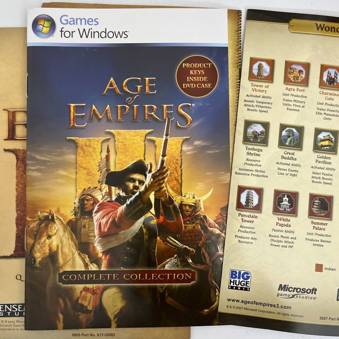 Age Of Empires III 3 Complete Collection - PC Windows Game + Manuals + Key